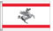 Stormflag Bandiera toscana 3x5ft/90x150cm granducale 90g di poliestere 2 occhielli,Occhiello in Angolo, in metallo e Doppio ago