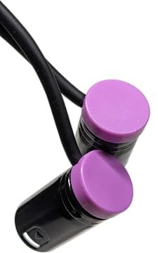 Milestock Low-Profile 3-Pin XLR Female to XLR Male Adjustable-Angle Cable for Sound Devices 302, 552, 633, 688, 788T Mixer, Zaxcom, Zoom F8 Recorder and More, 20-Inches, Purple