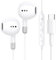 USB C Kopfhörer, USBC Kopfhörer mit Kabel In Ear Kopfhörer USB C Anschlussom Typ C mit integriertem Mikrofon und Lautstärkeregler, HiFi Stereo Ohrhörer für iPhone 15/16/Samsung Galaxy/iPad Pro/Google