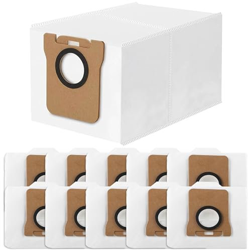 10 Stück Staubsaugerbeutel für Xiaomi X10+X20+S10+Dreame L10s Ultra+L10 Ultra+ L20 Ultra+L20 Pro,Staubbeutel Ersatz Beutel Zubehörset