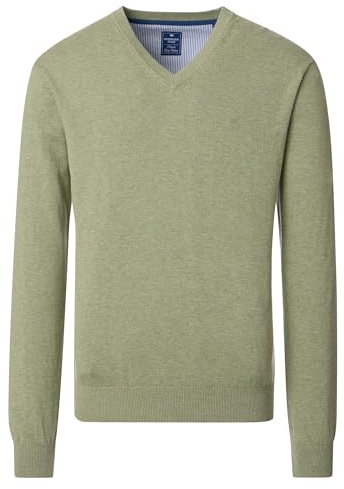 Redmond - Herren Pullover mit V-Ausschnitt (600), Größe:5XL, Farbe:grün (632)