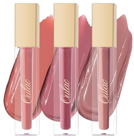 Oulac Flüssiger Matt Lippenstift Set - Langanhaltend mit Kussechter, Intensiver Farbabgabe, präzisem Applikator, Mattem Finish, Vegan Clean Beauty Liquid Matte 4,5 ml*3(M11+M12+M24)