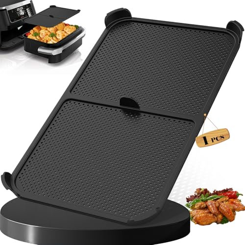 2 Pièces Grille Anti Projection pour Air Fryer Ninja 10,4 L AF500EU - Accessoires Air Fryer, Efficacement les éclaboussures de Graisse, Reusable Silicone Airfryer Accessoires