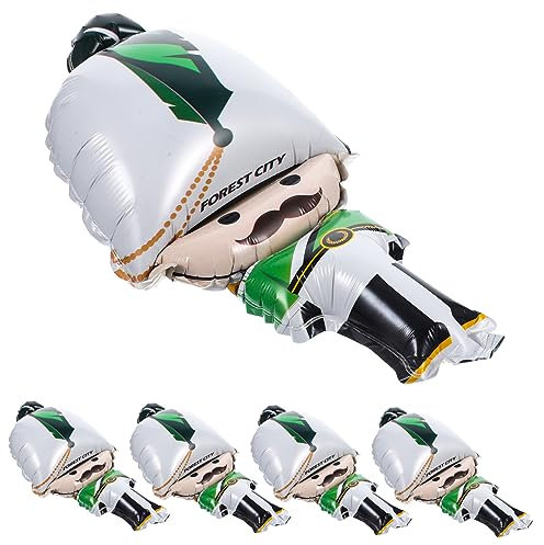 ifundom 5 Stück Party-Layout-Ballon weihnachtsmotiv weihnachten weihnachts party Geburtstagsballon süße Nussknacker-Luftballons Weihnachtsballons bezaubernder Folienballon Aluminiumfolie