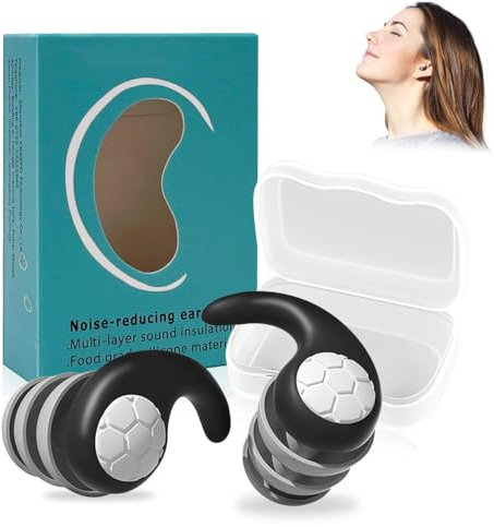 Ohrstöpsel Zum Schlafen,Ohrstöpsel,Weich 3D Shape Schlaf Ohrenstöpsel,Wiederverwendbarer Silikon Gehörschutz,Reduzieren Schnarchgeräusche,Auch für Reisen & Konzentration