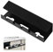 Shunfaji Kabelkanal Schreibtischsystem Bohrfrei 40x12x10cm Schwarz Edelstahl Kabelmanagement Für Home Office Arbeitsplatz Kabelversteck Und Kabelwanne (A)