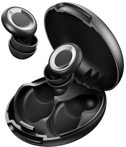 Eixniex Ohrstöpsel zum Schlafen - Totale Stille! Einzel- + Doppelte Spitzendesign | 46 dB Geräuschreduzierung & fortschrittliche Dichttechnik | 8 Paar (XS-L) + Etui | Von Millionen vertraut
