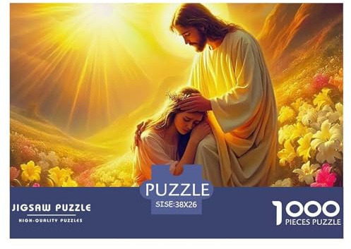 1000 Teile Jesus - Religion Geschicklichkeitsspiel Puzzles Für Erwachsen Lernspiel Premium Quality Geschenke Für Die Ganze Familie 38x26cm/1000pcs