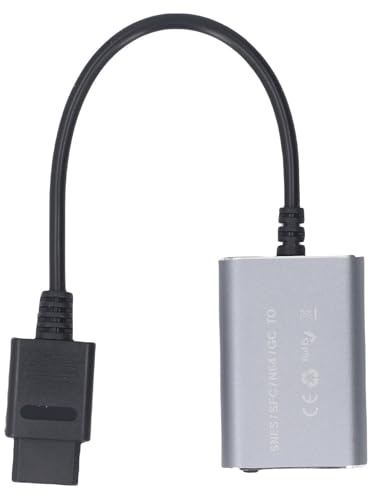 Yechiry HD Converter Adapter, 720P HD Video Converter Adapter for N64, SFC, SN, ES, N, GC PAL NTSC Retro Game Console, S Video SV AV HDTV Tools with 4:3, 16:9 Switcher
