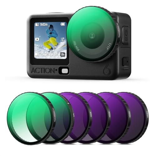 K&F CONCEPT CPL ND8 ND16 ND32 ND64 Black-Mist 1/4 Filter für Osmo Action 6