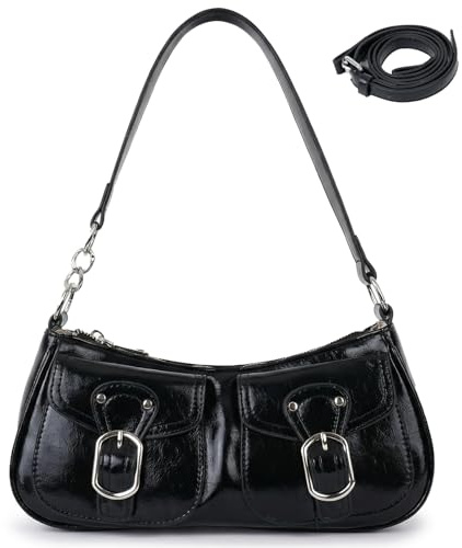 Aulenge Handtasche Damen Klein Y2K Handtasche Damen Vintage | PU-Material, Y2K Stil, Streetstyle, Tasche für Party Hochzeit