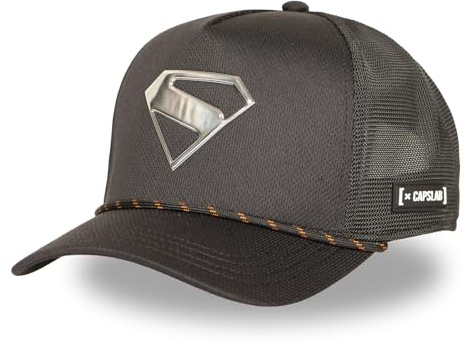 Capslab DC Comics Finitions Premium Cap Basecap Baseballcap Curved Brim Damen/Herren - Snapback, mit Schirm, Futter Frühling-Sommer Herbst-Winter Frühjahr Sommer
