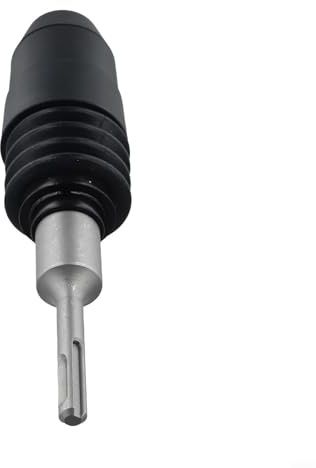 für SDS-Plus auf für SDS-Max Adapter aus Legierungsstahl für Bohrhammer, robuste Verbindung für Betonarbeiten und Abriss, einfache Montage, schwarz-silber, 210 mm