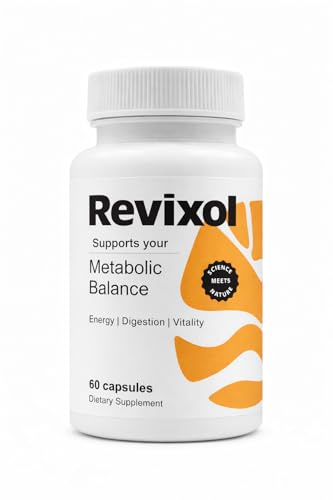 Revixol Nahrungsergänzungsmittel – 60 Kapseln – mit Grüntee-Extrakt, Apfelessig, Ingwer, Zimt, Chrom und pflanzlichen Extrakten (1)