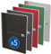 OXFORD Lot de 5 Cahiers Essentials A4 Grands Carreaux Seyès 180 Pages Reliure Spirale Couverture Carte Coloris Assortis