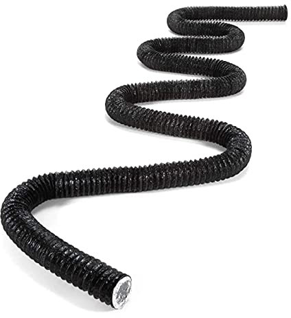 STERR 150 mm x 6 m Gaine Flexible Aluminium Tubage Flexible - Rallonge Evacuation Clim - Gaine Chauffage - Tuyau Pour l'installation De Chauffage