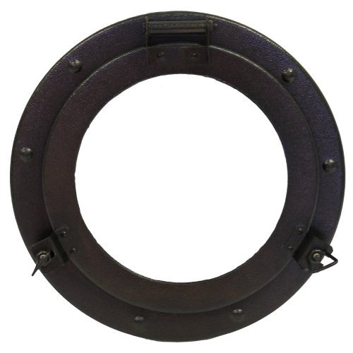 RedSkyTrader - Finestra per oblò con finitura in ferro, 28 cm