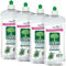 L'Arbre Vert - Detersivo liquido per piatti, fragranza: rosmarino, confezione da 750 ml, lotto da 4