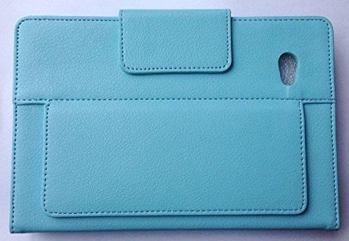 L&C Tablet Flip Case Bluetooth Keyboard for Samsung Galaxy Tab2/3 7.0/10.1 Stand - 7 Inch for Samsung Tab 2, Blue