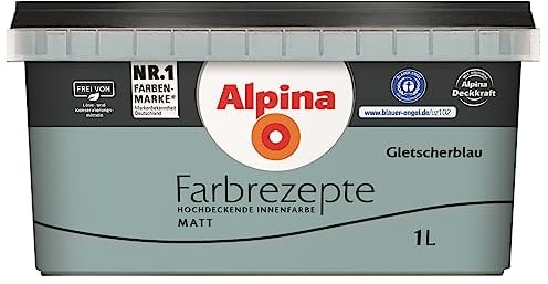 Alpina Farbrezepte Gletscherblau matt 1 Liter