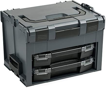 L-BOXX Sortimo LS-Boxx 306 anthrazit mit 2 x i-Boxx 72 H3 + I3