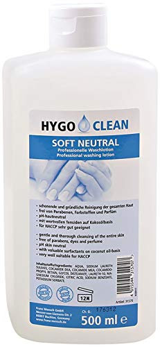 1 Stück Hygoclean Flüssigseife Soft Neutral, Packung, V: 0,5l, klar, Flüssigseife, Handseife, Handwaschseife