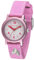 JACQUES FAREL Öko Kinderuhr Mädchen Armbanduhr mit Stoffband aus Bio-Baumwolle Analog Quarz Rosa Pink Pferd ORG 8821