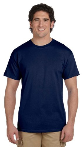 Gildan Men's Ultra Cotton Tee Extended Sizes, Navy, XXXX-Large