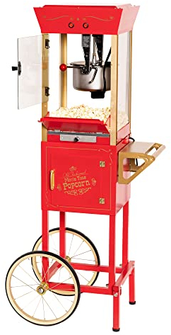 Nostalgia Electrics Old Fashioned Popcorn Cart palomitas de maiz poppers - Palomitero (120 V, 22,7 kg)