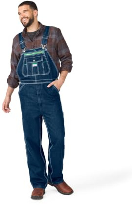 Liberty Men's Stonewashed Denim Bib Overall, Stone Washed, 40/32