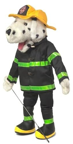 Silly Puppets 25 Dalmatian Firefigher, Firedog, Full Body, Ventriloquist Style, Animal Puppet