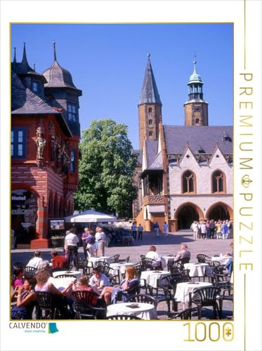 CALVENDO Puzzle Markplatz Goslar mit Rathaus und Kaiser Worth | 1000 Teile Lege-Größe 48 x 64 cm Foto-Puzzle für glückliche Stunden