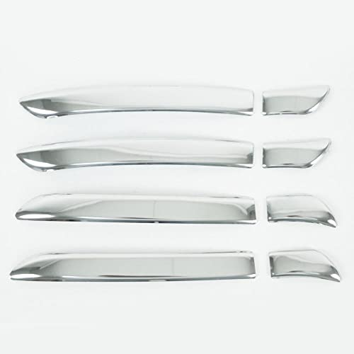 OMAC Türgriff Blende Türgriffkappen kompatibel mit VW Passat 2010-2015 4-Tür Edelstahl Silber 8x
