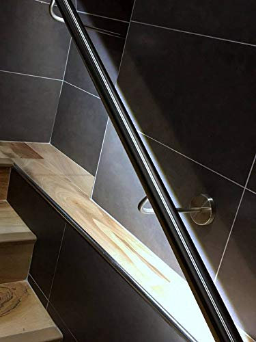 corrimano inox con led luce bianca (1100)