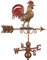 Good Directions 1975RED Wetterfahne Bantam Roter Hahn, reines Kupfer, handgefertigt, Mehrfarbig, Patina