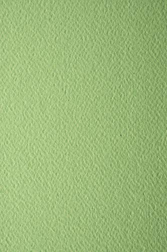 Netuno 100x Tonkarton Pistazien-Grün einseitig strukturiert DIN A4 210x 297 mm 220g Prisma Pistacchio Präge-Karton bunt Strukturkarton für Weihnachten Hochzeit Geburtstag Einladungen
