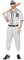 FIESTAS GUIRCA Baseball Kostüm Herren für Fasching, Karneval, Themen Partys - Größe L 52 – 54 - Sportler Kostüm Erwachsene - Mütze, Baseball Hemd, Baseball Hose mit Gürtel - Baseball Uniform Männer