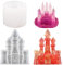 iSuperb 2PCS Silicone Molds for Resin, Resine Moule 3D Dream Castle Resin Mold pour Gâteaux, Savons, Argile, Décorations Créatives Moulage De Résine DIY Bijoux Artisanat Décor (2 Château)