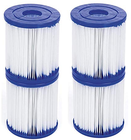 NJYBF Filtro per Piscina Tipo 1, Adatto per 58381, Cartuccia Filtro per Piscina, Tipo 1 Piscina Familiare Filtro da Piscina. 4 Pezzi