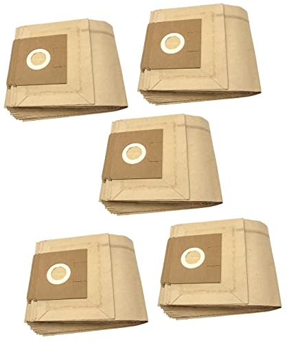 vhbw 50x Staubsaugerbeutel Ersatz für Kärcher 6.904-072, 6.904-076, 6.904-101, 6.904-175.0, 6.904-210, 6.904-224.0 für Staubsauger - Papier, braun