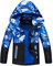LAUSONS Manteau mi Saison garçon imperméable - Veste Militaire Coupe Vent Garcon avec Capuche, Noir, 10-11 ans / 150