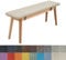 WTHYGB Bankauflage Bankkissen 190 X 35 X 8CM Waschbare Rutschfestes 5CM Dickes Gartenbank Sitzkissen mit Abnehmbarem Bezug, Stuhlkissen für Garten Terrasse Esszimmer Küche, 148 Größen/18 Farben(Beige)