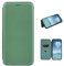COQUE Funda Google Pixel 6A, Funda de Cuero Tipo Billetera con Ranura para Tarjeta, Funda de TPU de Cuero de Fibra de Carbono para Google Pixel 6A-Verde
