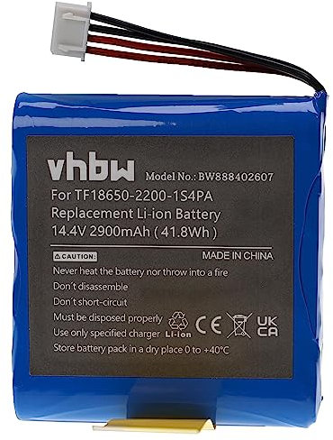 vhbw Batterie Remplacement pour Marshall TF18650-2200-1S4PA pour Haut-parleurs, Enceintes portatives (2900mAh, 14,4V, Li-ION)