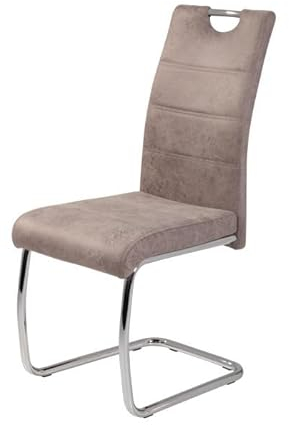 RASANTI Freischwinger Stuhl 4er Set Vintage Beige i