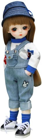 UCanaan BJD Puppe,1/6 SD Puppen 12 Inch 29 Ball Gelenkpuppe DIY Spielzeuge mit Full Set Kleidung Schuhe Perücke Kosmetik, Mädchen-Yixin