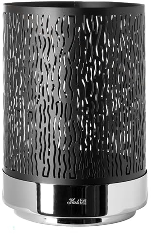 Fink Windlicht MARIAN (DH 21x30 cm) DH 21x30 cm schwarz Teelichthalter Windlichtglas Teelichtglas