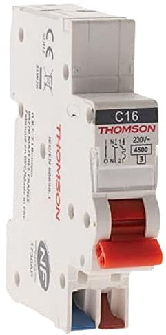 Disjoncteur 1P+N peignable bornes automatiques 10A NF Easy Connect - Thomson