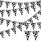 52.5 Ft Kuh Druck Wimpel Banner (2-Pack), Wiederverwendbare Kuh Wimpel Banner für Farm Theme Party, Einzigartig gestaltete Kuh Druck Geburtstag Party Zubehör, Nette Kuh Wimpel Flaggen Dekorationen