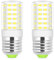 JINLONTA 2er-Pack E27 LED Kaltweiß 6000K Glühbirne 7W Ersetzen 60W Halogenlampen AC100-265V Nicht dimmbar Kerze Leuchtmittel für Heimbeleuchtung